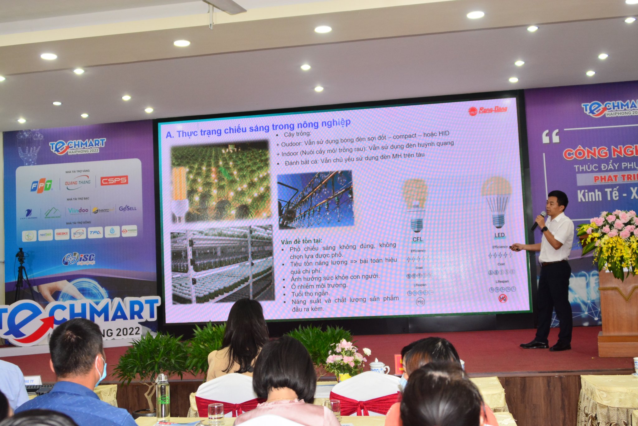 Rạng Đông tham gia Chợ công nghệ và thiết bị Hải Phòng năm 2022